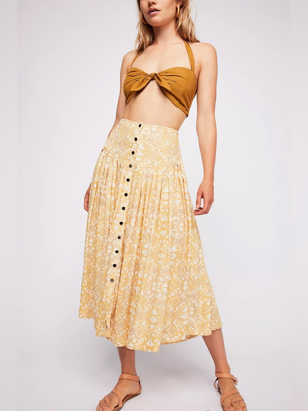 Free People Lovers Dream Midi Skirt